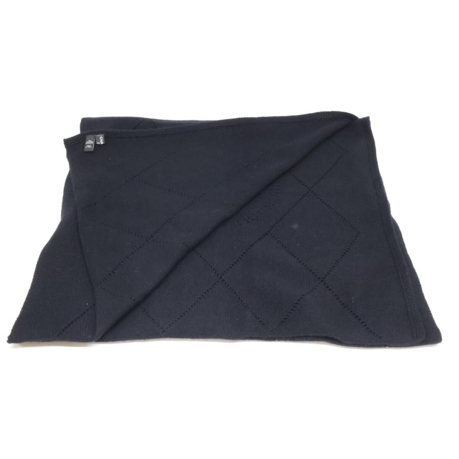 CHANEL（シャネル） 美品 ココマーク カシミヤ マフラー レディース