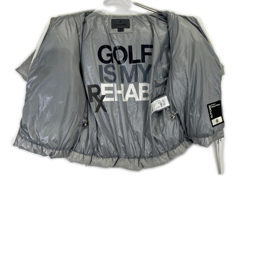 G/FORE ジーフォア グレー系 ジップアップ グースダウン 半袖 ダウン