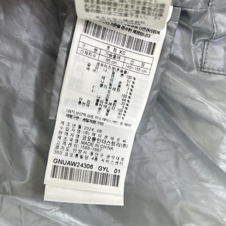 G/FORE ジーフォア グレー系 ジップアップ グースダウン 半袖 ダウン