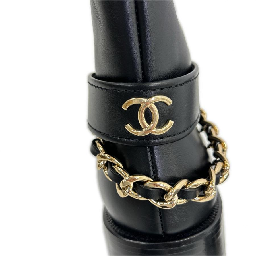 CHANEL（シャネル） 美品/ G39171 ココマーク チェーン ロングブーツ 