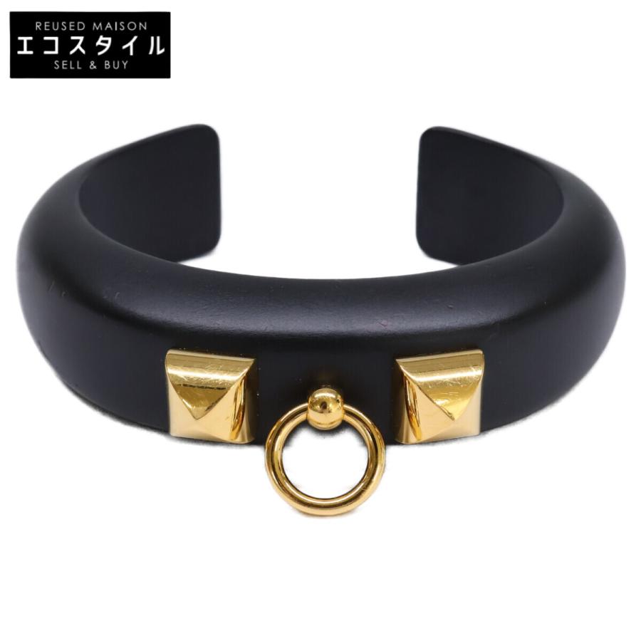 HERMES エルメス Collier de Chien コリエドシアン ウッド バングル S 