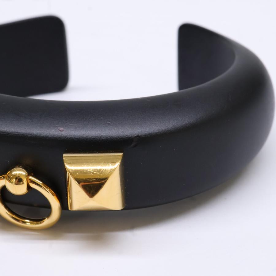 HERMES エルメス Collier de Chien コリエドシアン ウッド バングル S 