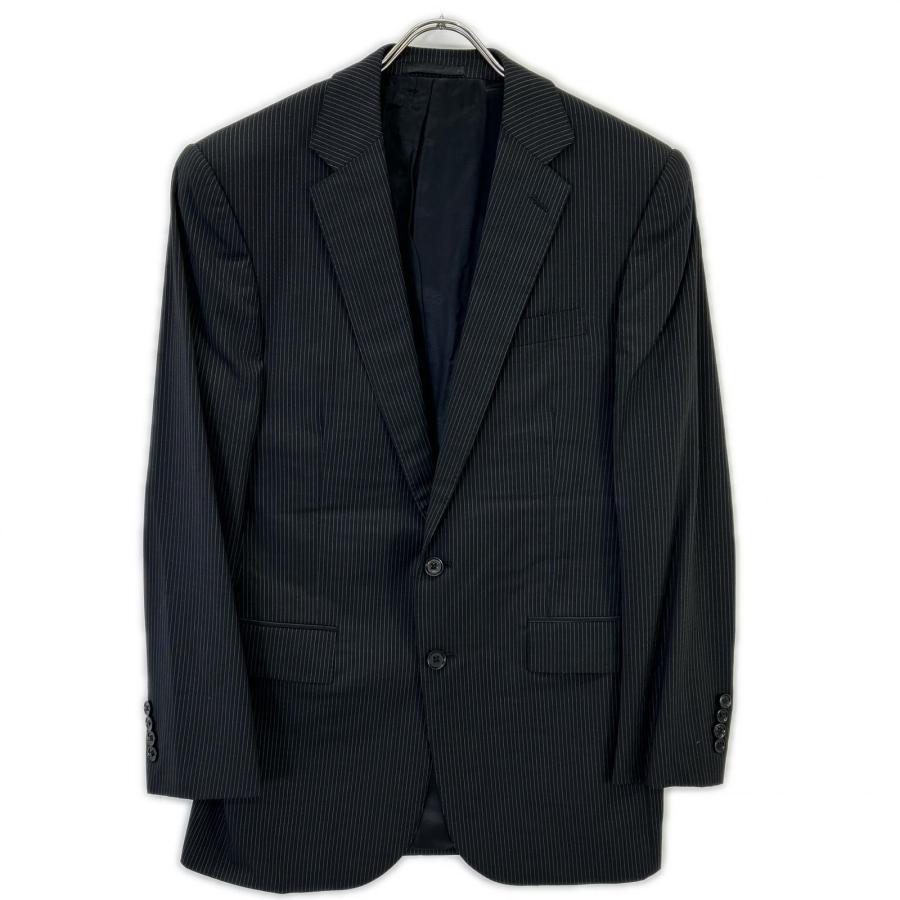 美品　ラルフローレン　メンズ　スリーピース　セットアップ　スーツ Ralph Lauren ラルフローレン ブラック ストライプ 3ピース シングル