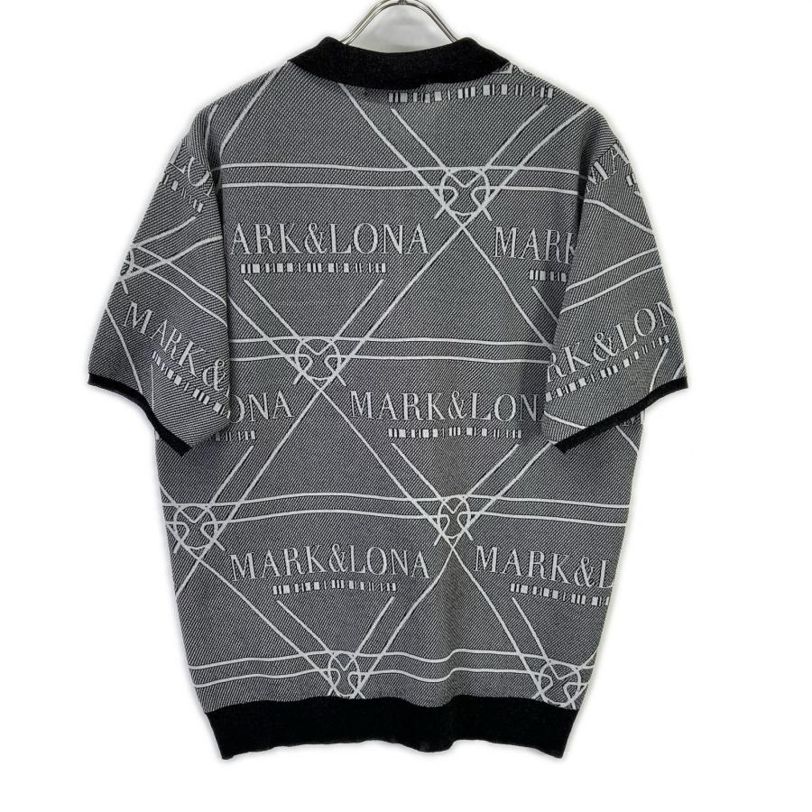 新品同様/  MARK＆LONA マークアンドロナ 26年製 MCM-6A-AB53 Jacquard-knit ポロシャツ 48 メンズの画像