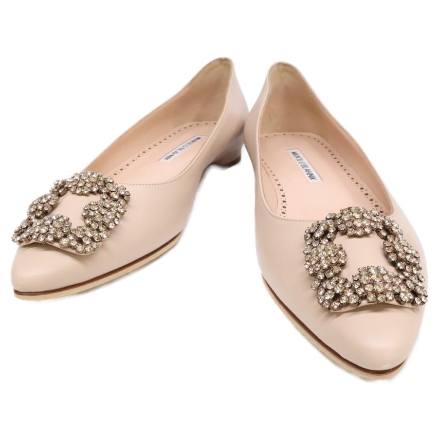 MANOLO BLAHNIK（マノロブラニク） 美品/ HANGISI ハンギシ ポイン 