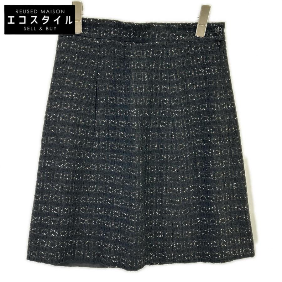 CHANEL（シャネル） 07A P31379V21079 ツイード スカート ブラック 40