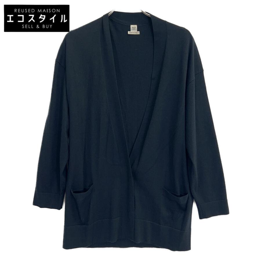 HERMES（エルメス） ルメール期 カシミヤ ロングカーディガン ブラック