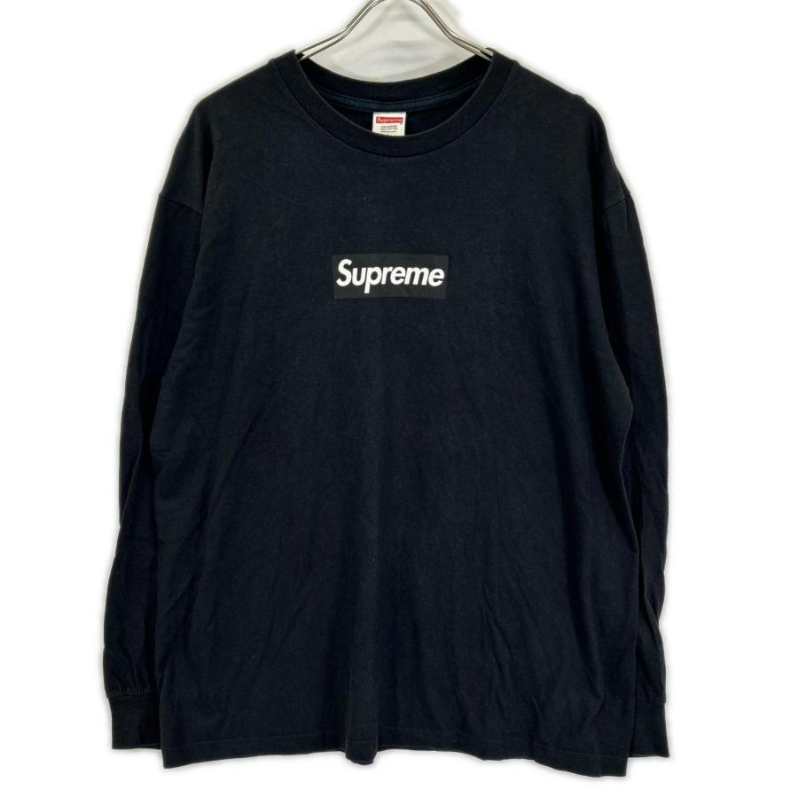 Supreme（シュプリーム） ブラック ボックスロゴ ロンT ブラック L