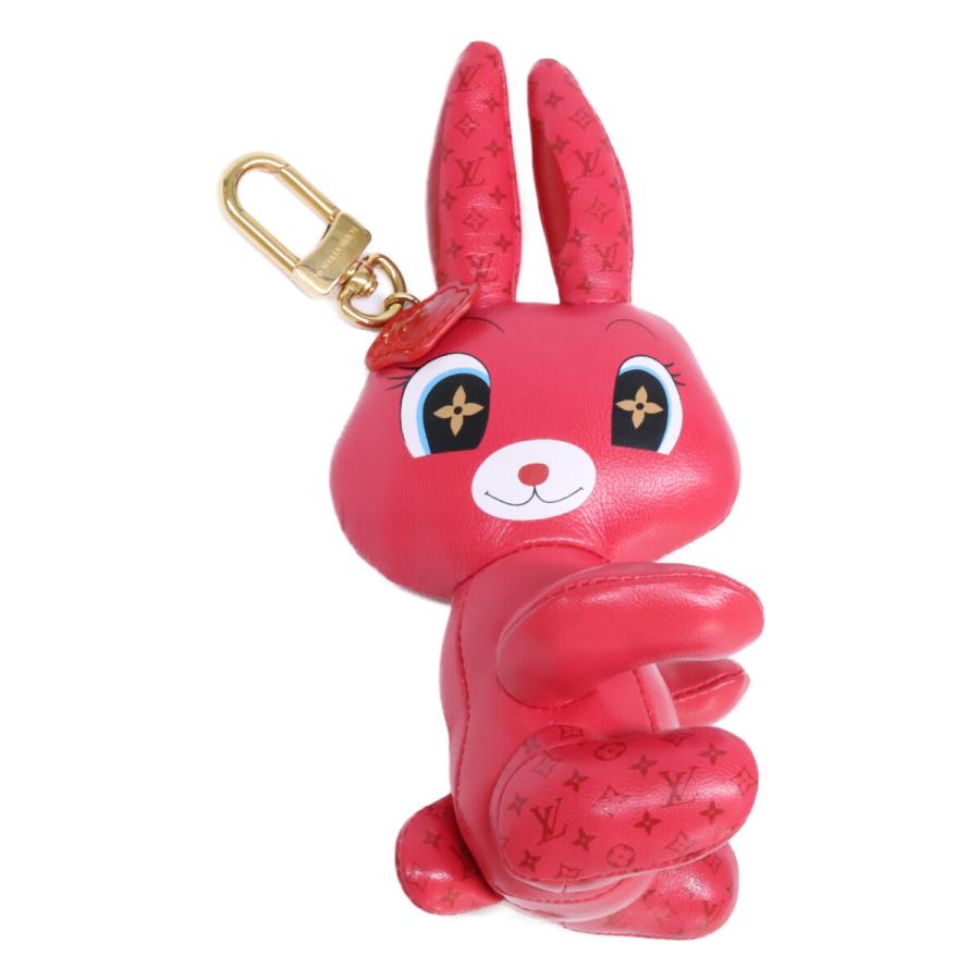 正規品　ルイヴィトン　ポルトクレ・LV　ラビット　キーホルダー　美品　レア LOUIS VUITTON（ルイ・ヴィトン） 美品 M01979 ポルトクレ