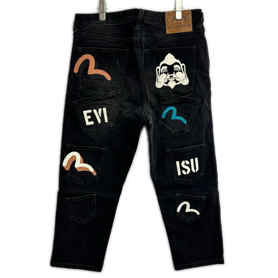 EVISU（エヴィス） ブラック マルチポケット マルチペイント