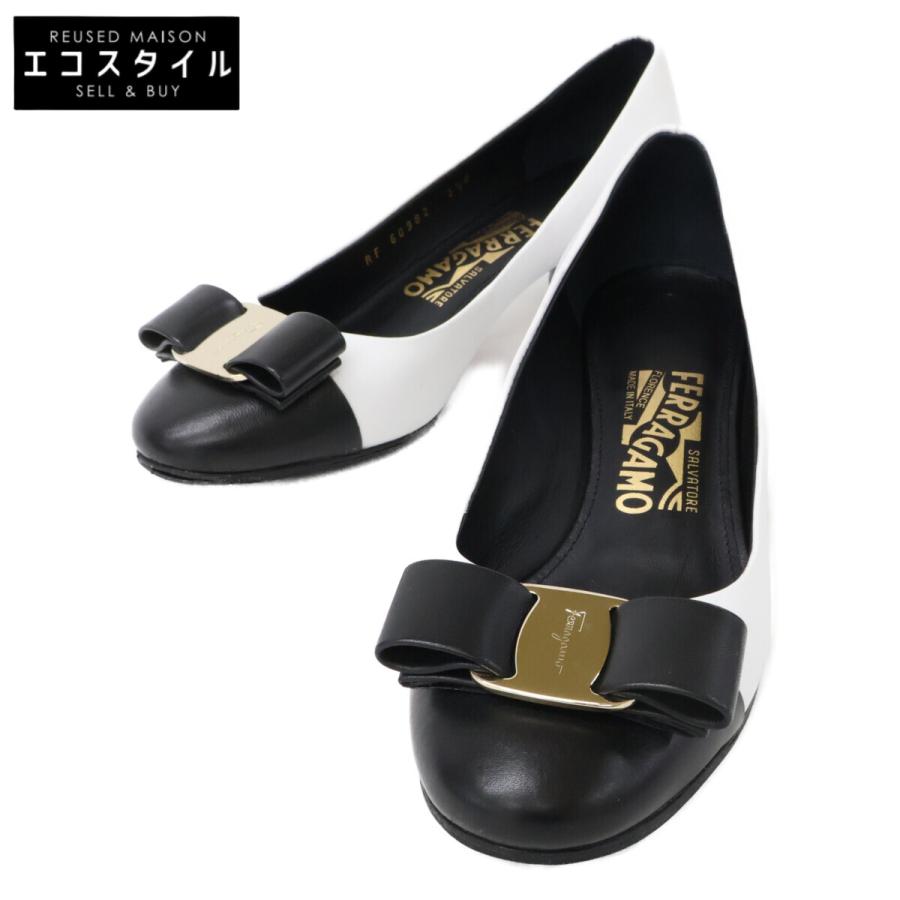 美品 SalvatoreFerragamo サルバトーレフェラガモ ヴァラリボン チャン
