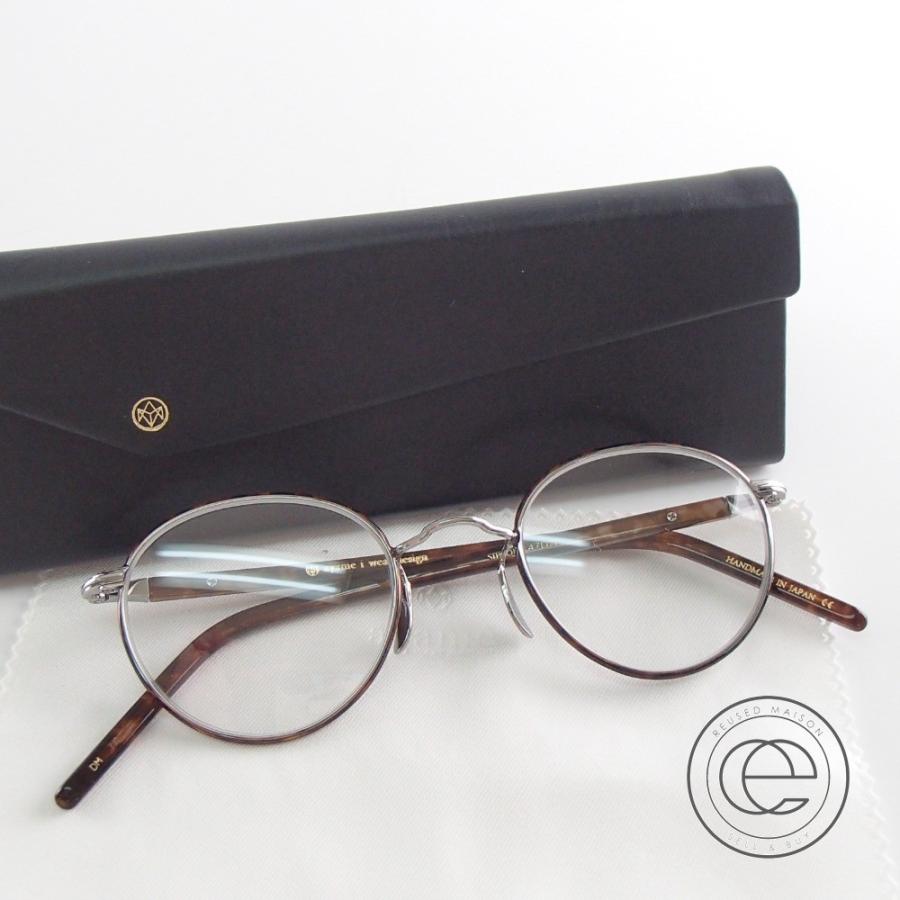 ラッピング不可 アヤメ Ayame 美品 Dm シルバー ブラウン系 ラウンド型メガネフレーム Sippou 財布 帽子 ファッション小物