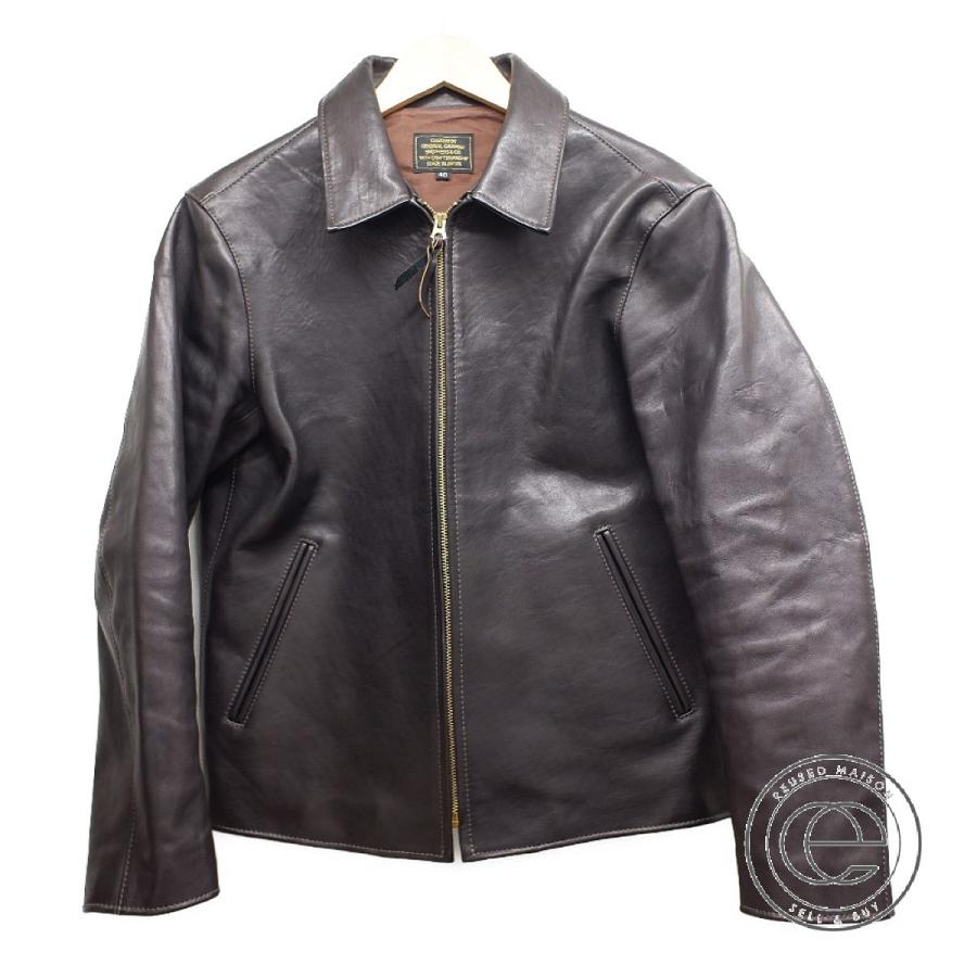美品/ Y'2 LEATHER ワイツーレザー ホースハイド レザー ジップアップ