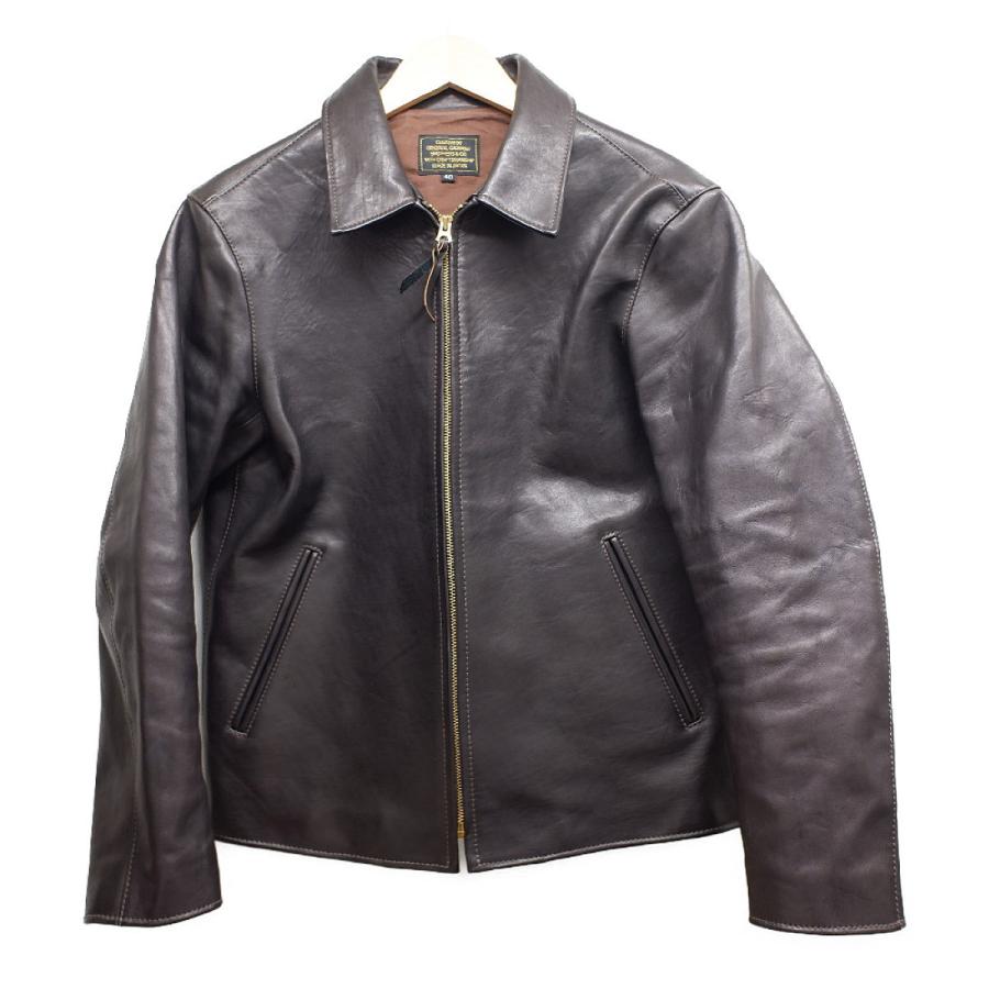 美品/ Y'2 LEATHER ワイツーレザー ホースハイド レザー ジップアップ