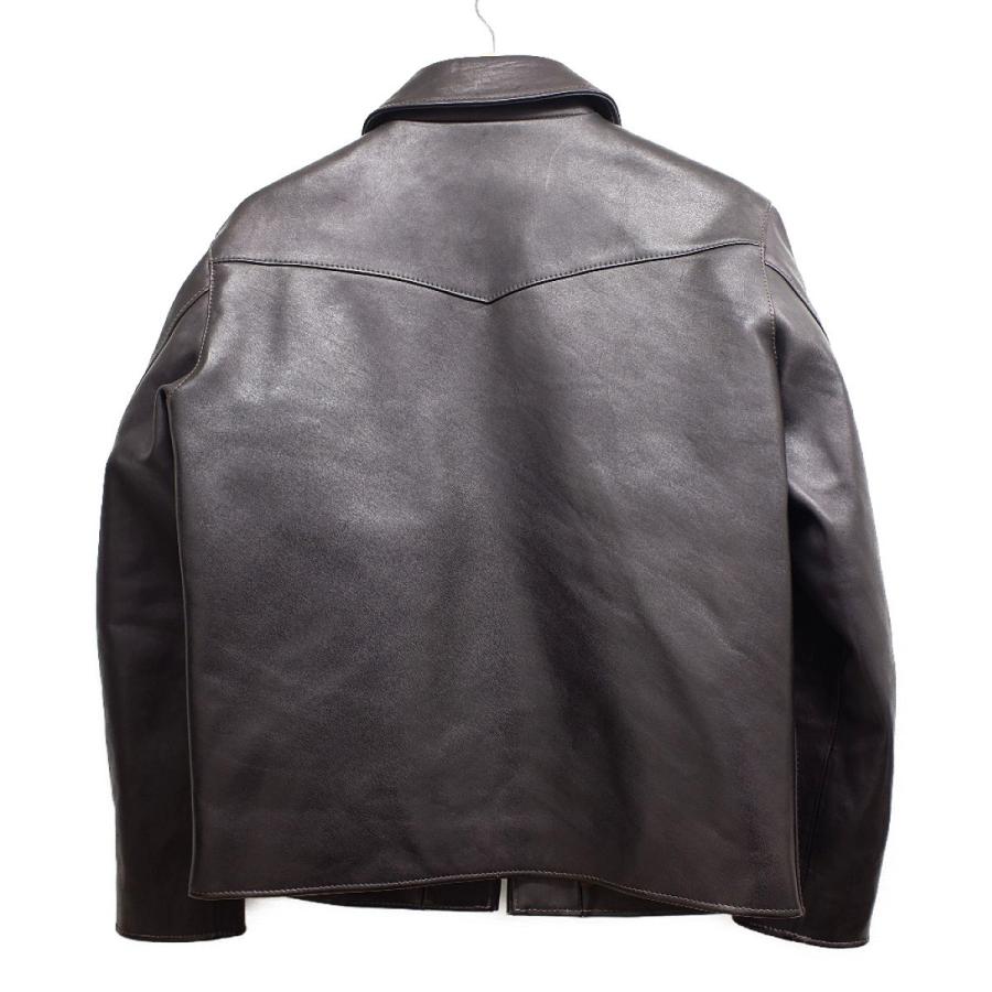美品/ Y'2 LEATHER ワイツーレザー ホースハイド レザー ジップアップ