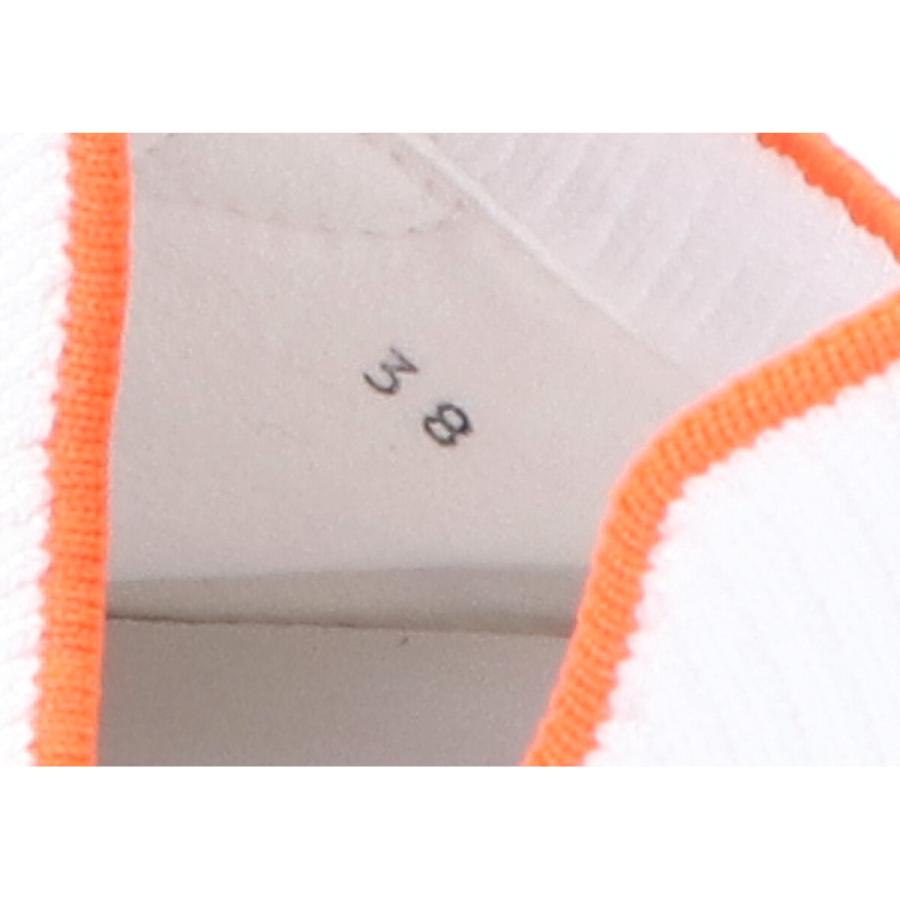 エルメス HERMES クルー ニット スニーカー 38サイズ ホワイト HERMES エルメス レディース スニーカー 