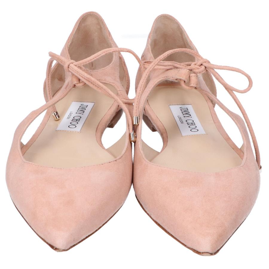 JIMMY CHOO ジミーチュウ VANESSA スエード ポインテッドトゥ フラット