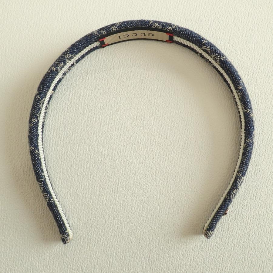 GUCCI グッチ GG カチューシャ ヘアバンド ブルー デニム GUCCI グッチ