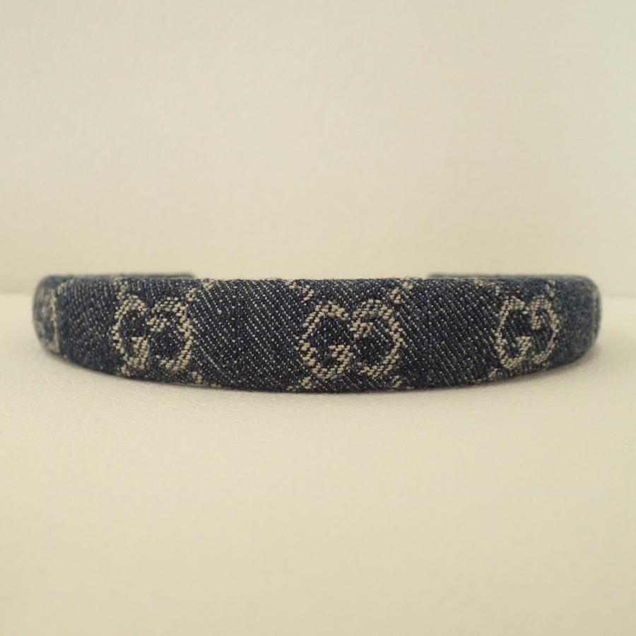 ◇グッチ◇652835/3HAAH/デニム/エコ/ウォッシュド/カチューシャ GUCCI 新品 グッチ 652835 3HAAH エコ ウォッシュドデニム ヘア