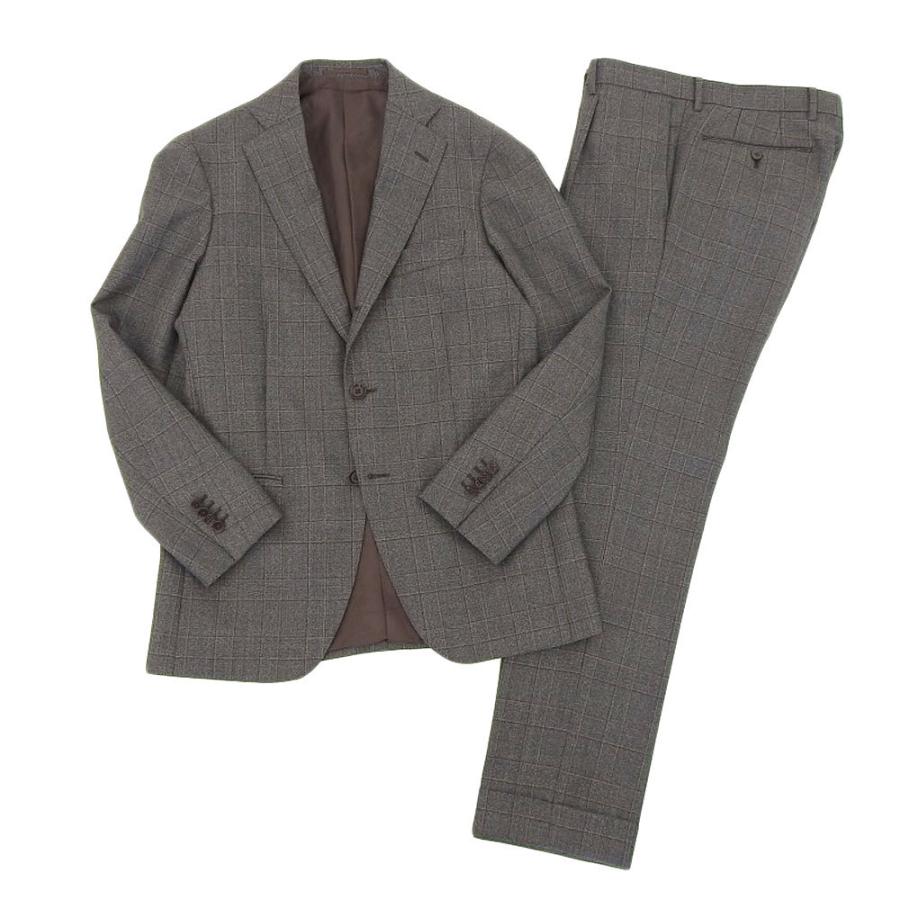 RING JACKET リングヂャケット グレー系チェック柄ジャケット 美品 RING JACKET リングヂャケット 2Pスーツ メンズ グレー チェック