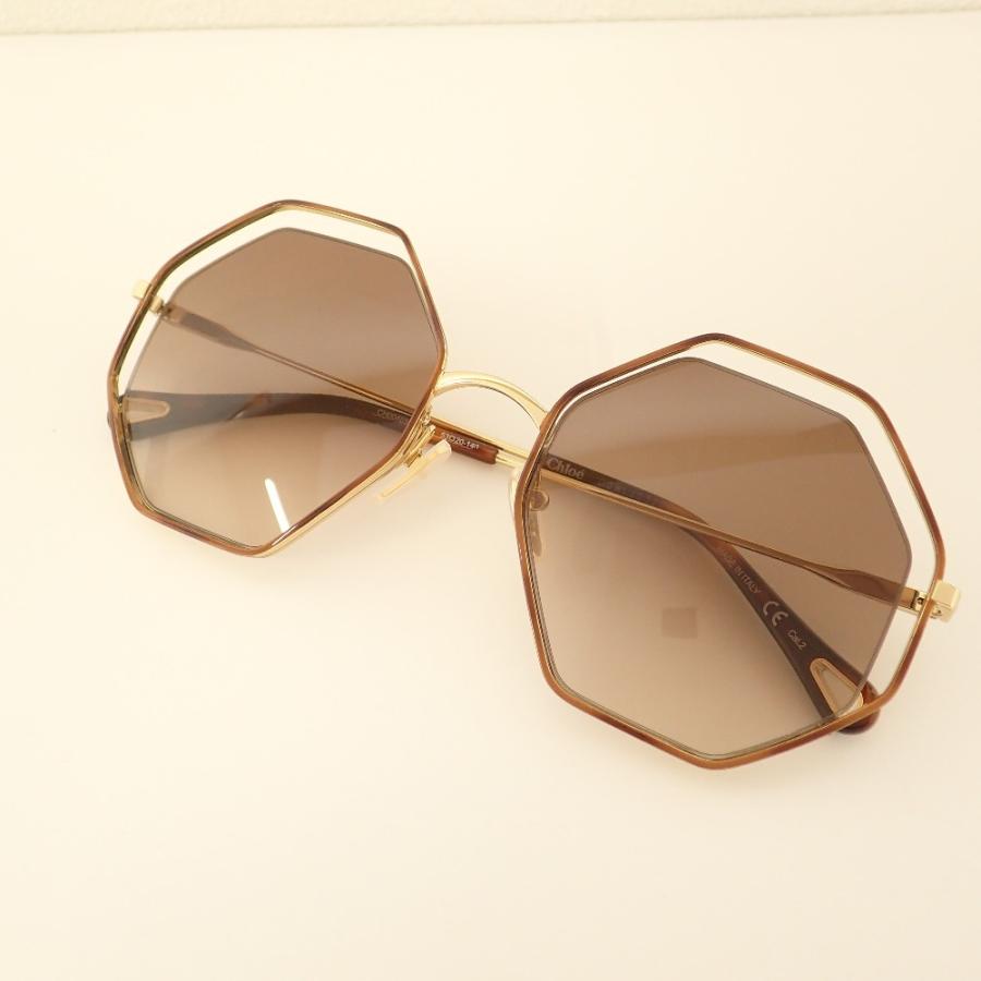 Chloe（クロエ） 美品 CH0046S POPPY オクタゴナル サングラス 53□20