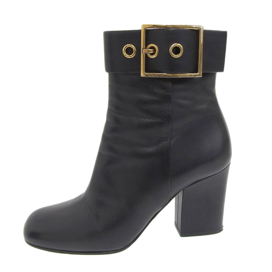 GUCCI（グッチ） 323515 サイドジップ レザーブーツ/ シューズ 37.5 