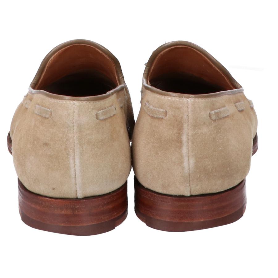 クロケット&ジョーンズ ビームスエフ　スウェードローファー 6 1/2 濃紺 クロケット&ジョーンズ ビームスエフ スウェードローファー 6 1