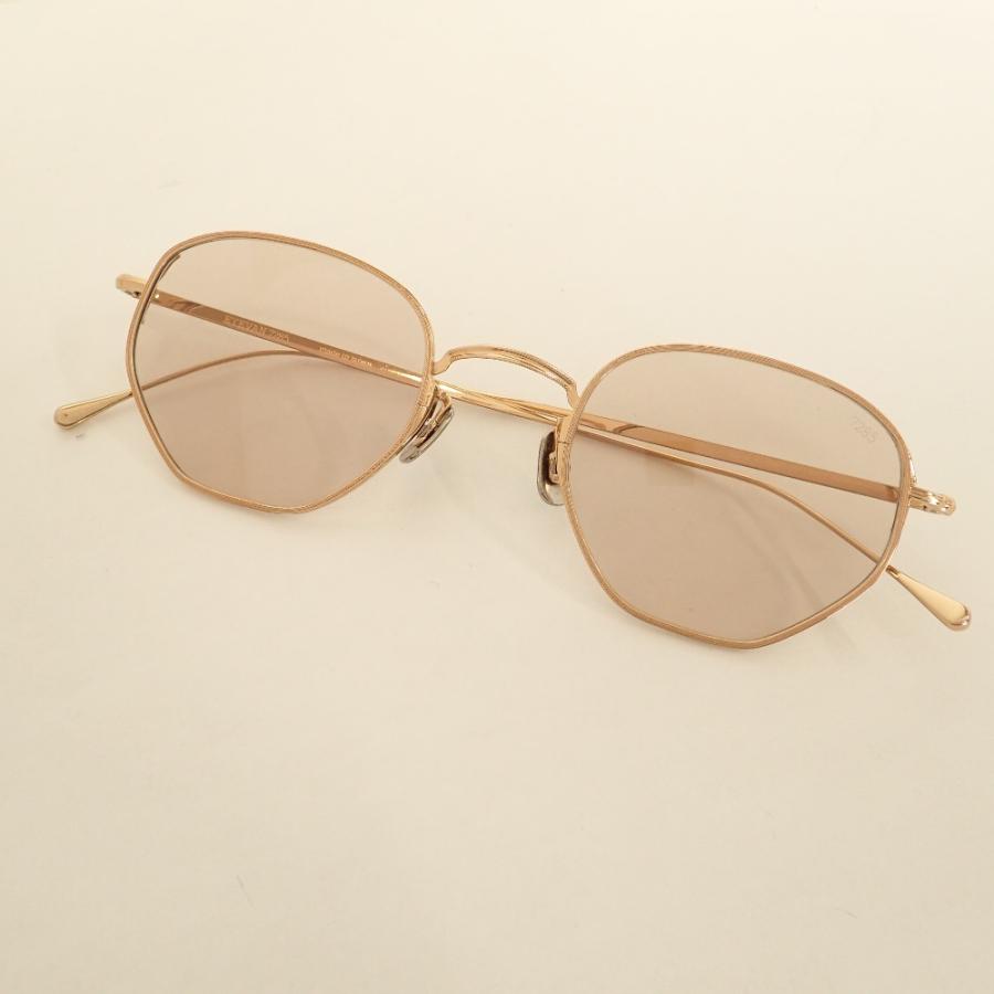 美品 EYEVAN7285 アイヴァン 784 逆パント型レンズ サングラス 49□23