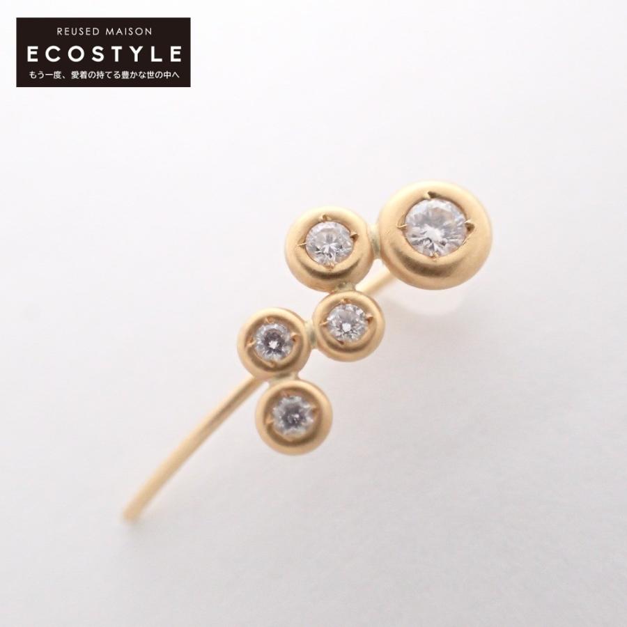 美品 talkative トーカティブ K18 PFP2411-Y18 PUFF Pierce/Clip  