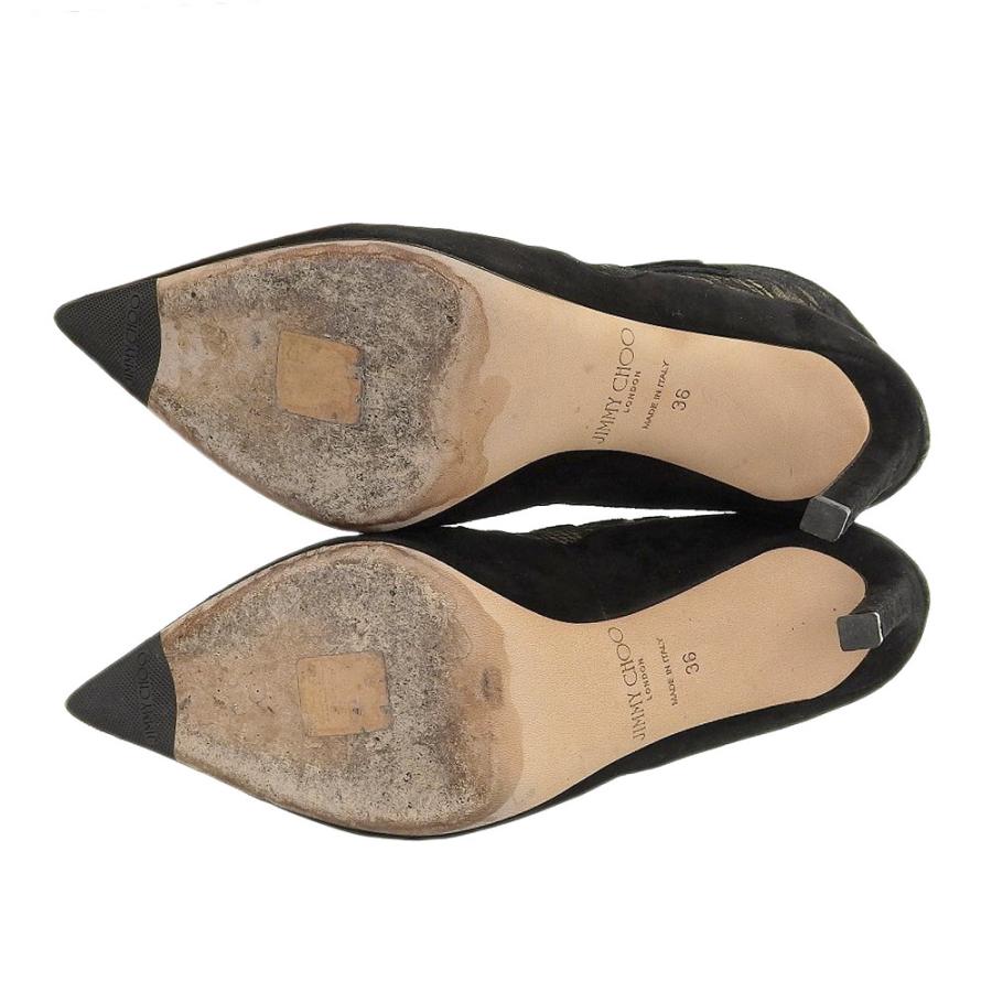 ジミーチュウ 花柄 パンプス レディース 36黒 JIMMY CHOO
