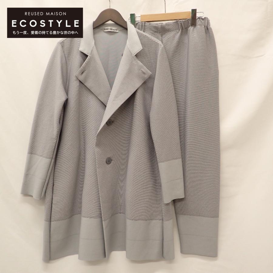 美品/ ISSEY MIYAKE イッセイミヤケ IM93KD002/IM93KF003 ロング 