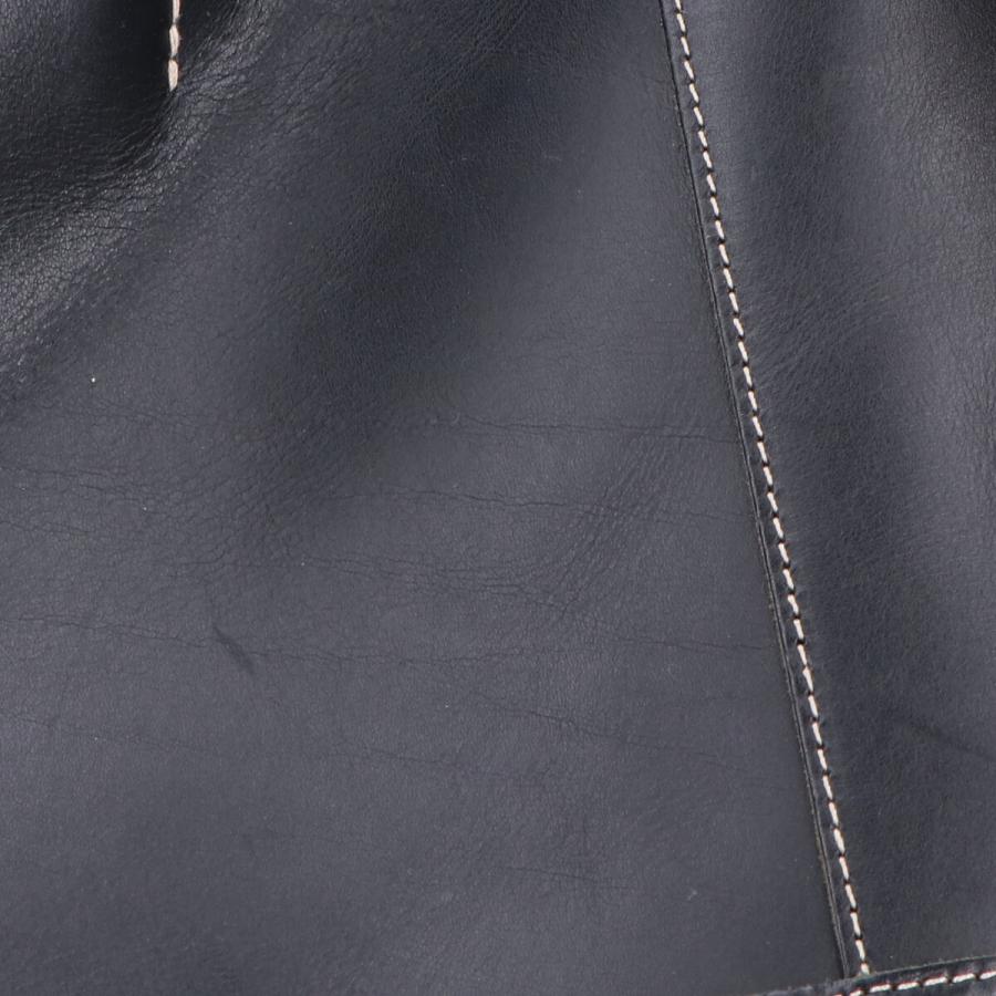 SOMES SADDLE ソメスサドル 巾着付 レザートートバッグ ブラック SOMES SADDLE ソメスサドル 巾着付 レザートートバッグ ブラック
