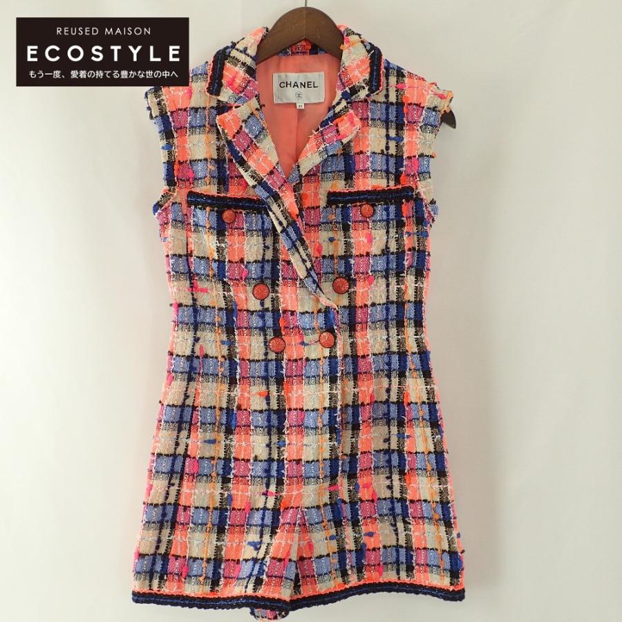 CHANEL（シャネル） 美品/国内正規 P64169V49112 チェック ツイード