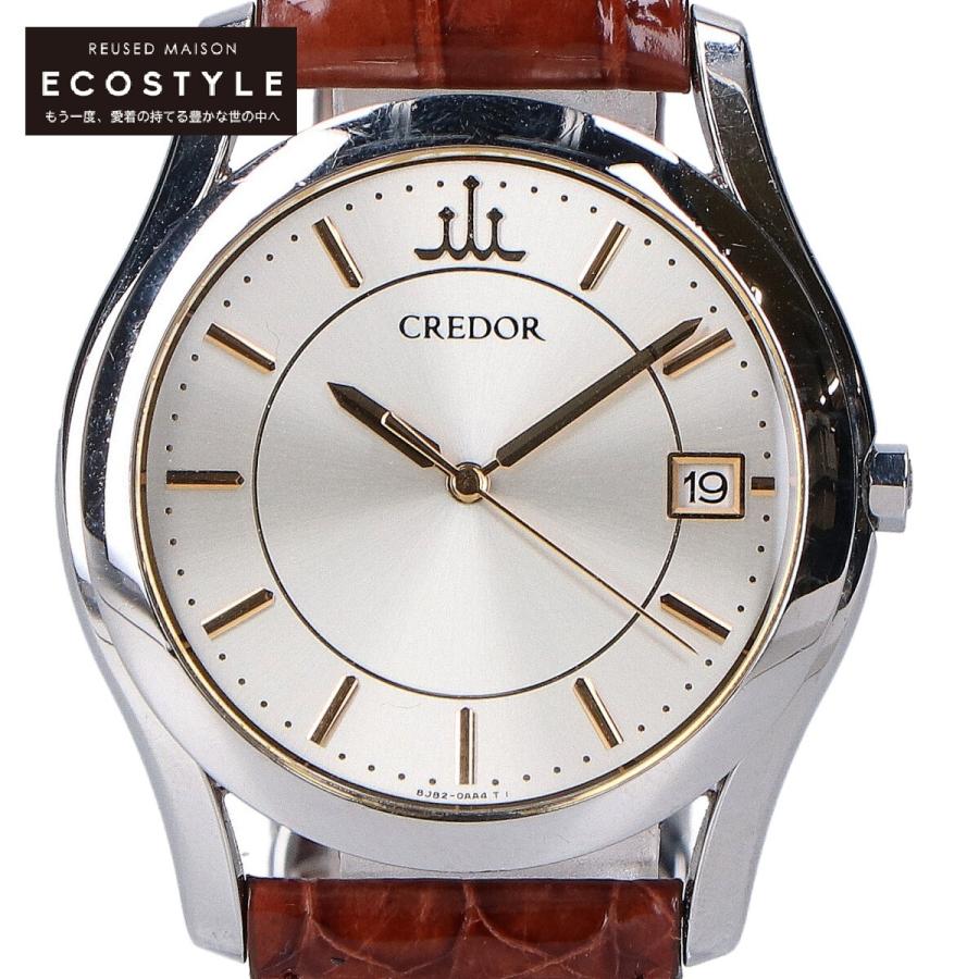 SEIKO（セイコー） CREDOR クレドール 8J82-0AB0 デイト S/Sケース