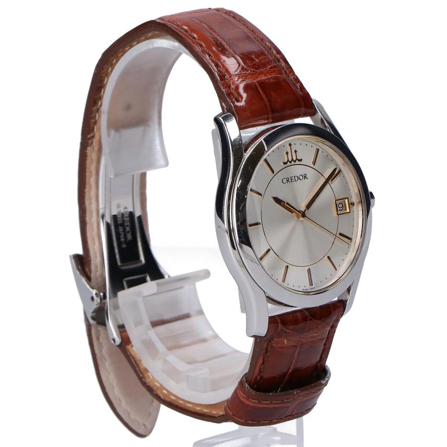 SEIKO（セイコー） CREDOR クレドール 8J82-0AB0 デイト S/Sケース