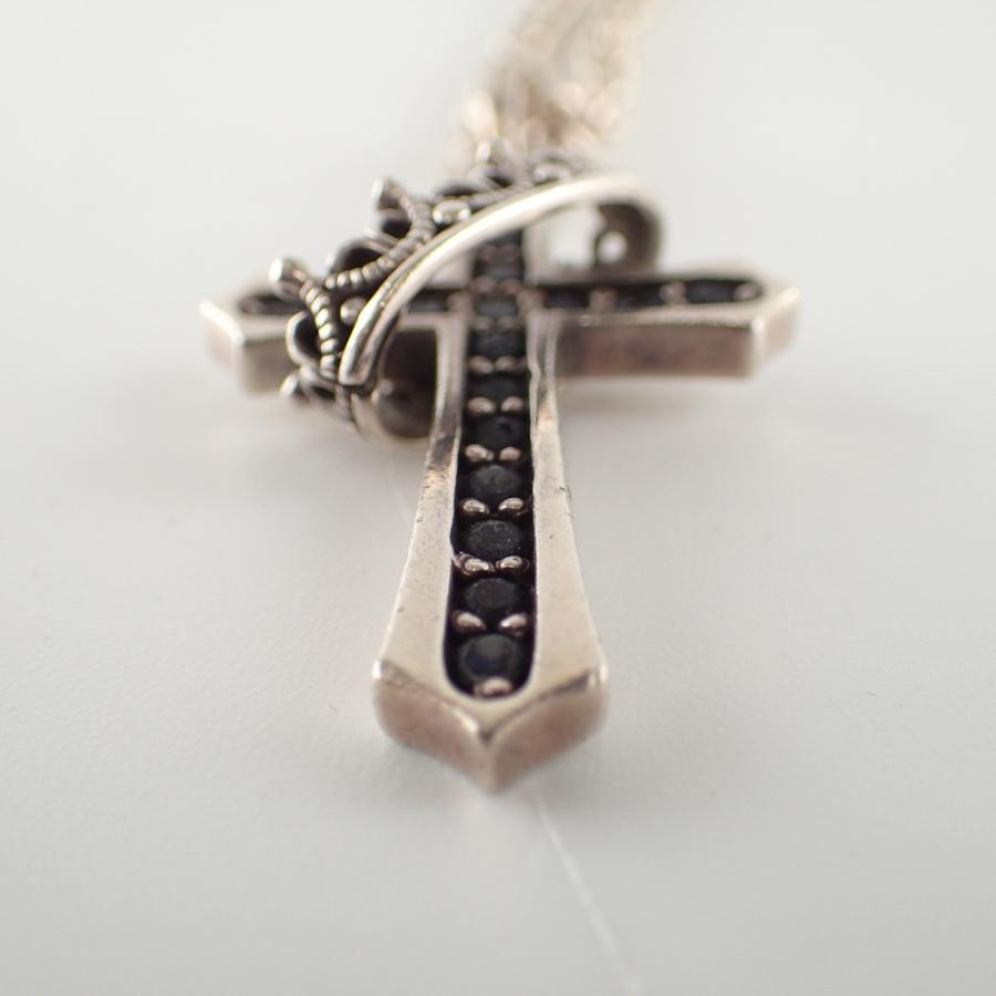 JustinDavis ジャスティンデイビス 925 SPJ122 CROSS WITH CROWN/STONE