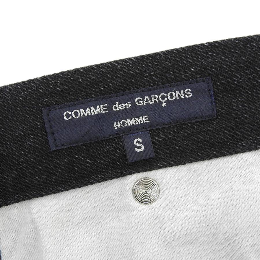 美品 Comme des Garcons Homme コムデギャルソンオム 綿加工デニムMIX製品洗 ボトムス メンズ ブラック S HJ-P011 2022年秋冬物｜wine-king｜04