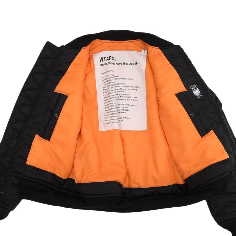 WTAPS ダブルタップス MA-1 ボンバーフライトジャケット メンズ 黒