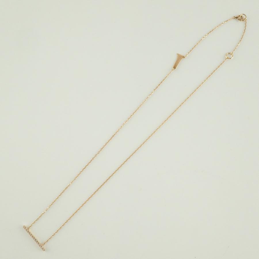 美品 Hirotaka ヒロタカ K10 0.07ct ダイヤモンド ショートバー 