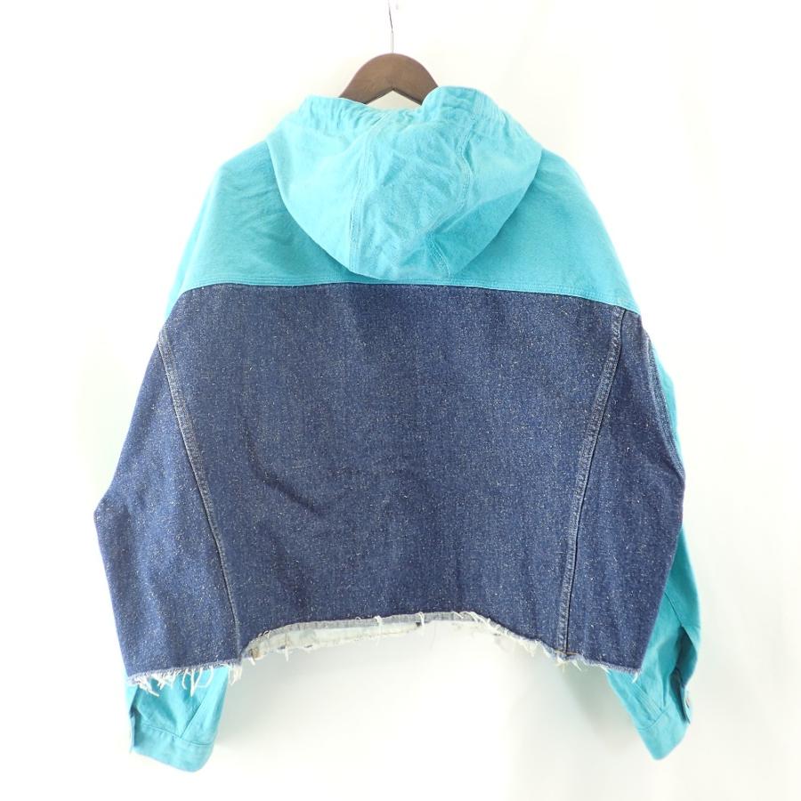 SILK DENIM CUT OFF HOODIE JACKET doublet 【公式通販】