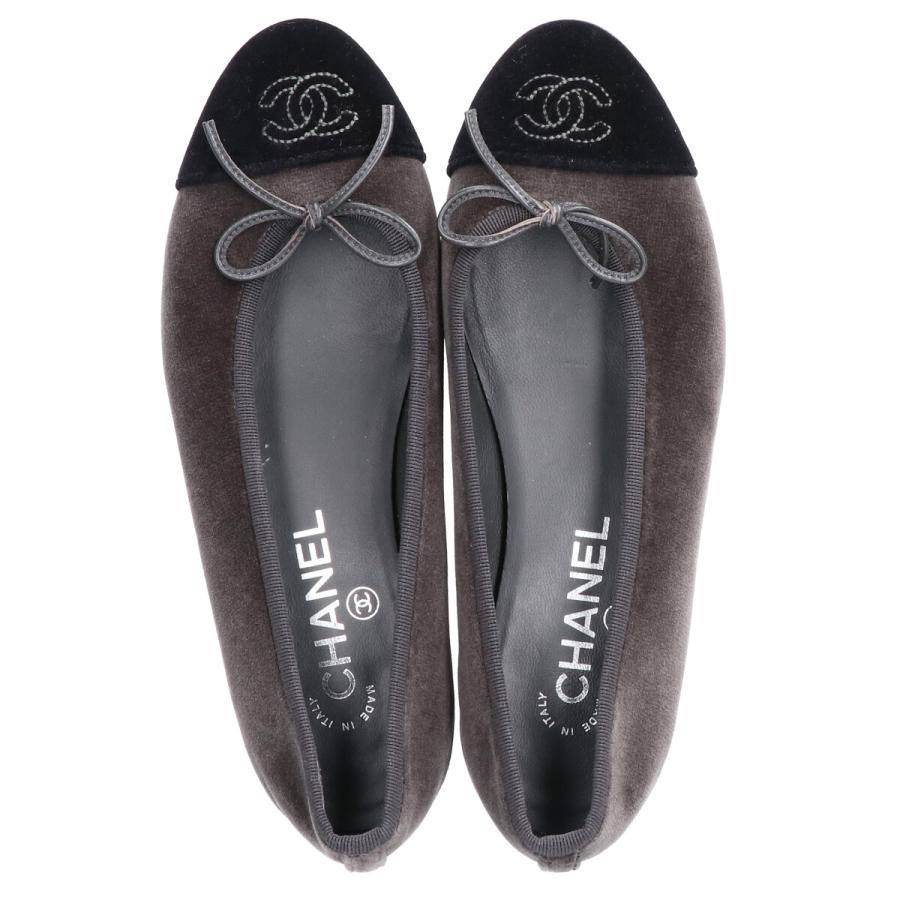 CHANEL（シャネル） 美品/ G02819 ベロア ココマーク/レザーリボン