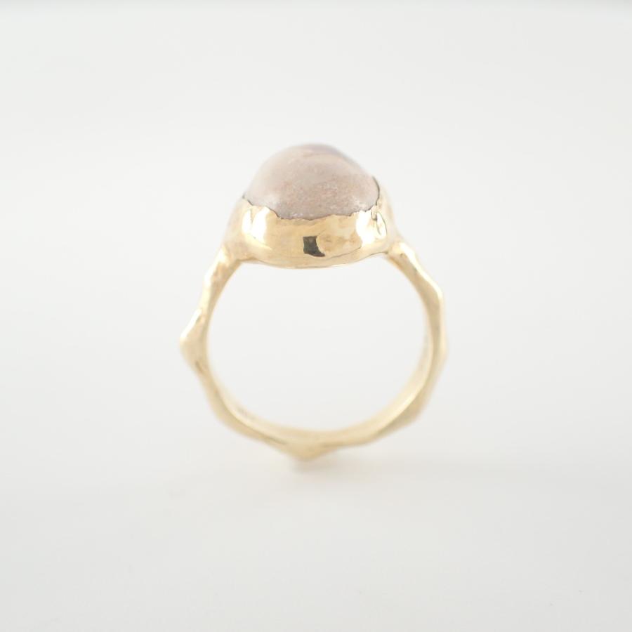 PLUIE プリュイ 10K ROJO GEM DESERT BASE RING オパール リング・指輪