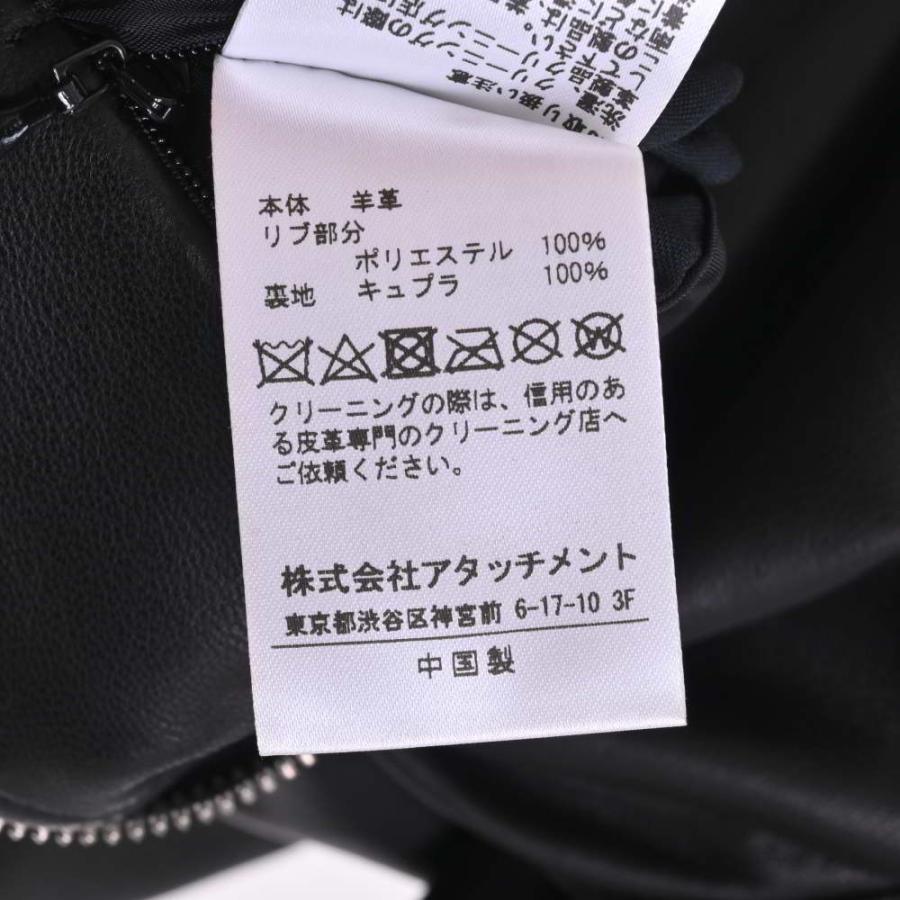 美品/ ATTACHMENT アタッチメント AB12-225 ラムレザー MA-1