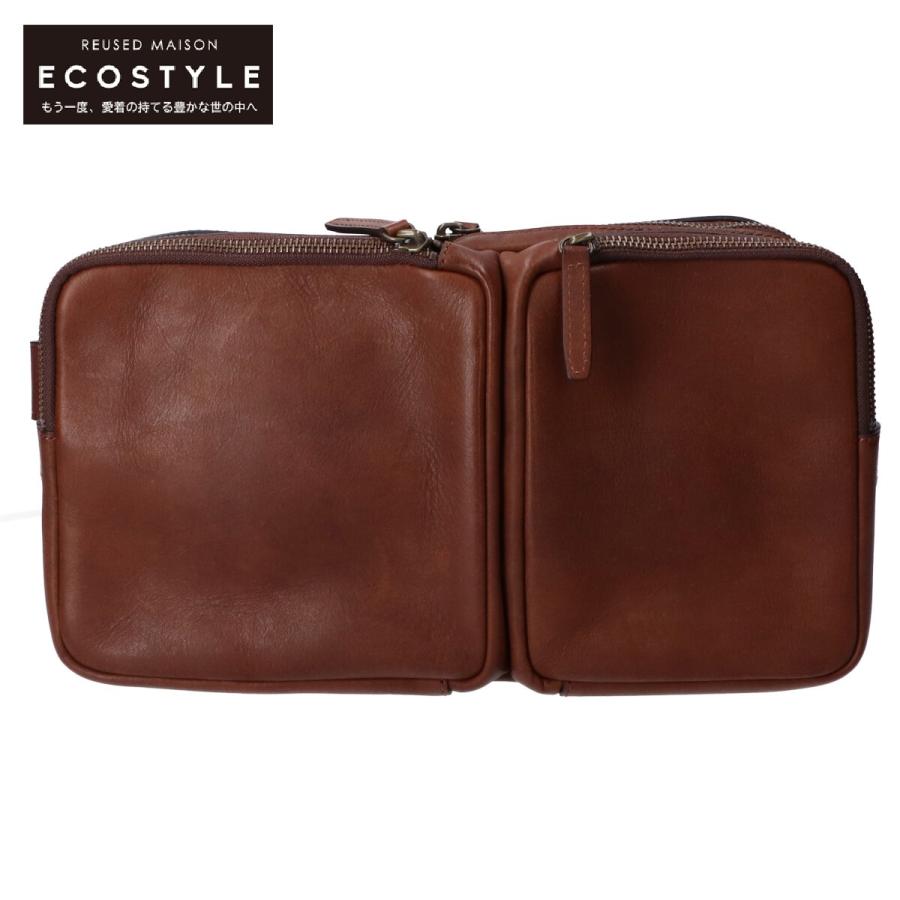 土屋鞄】ビークル トリジップボディーバッグスモーキーブラウン