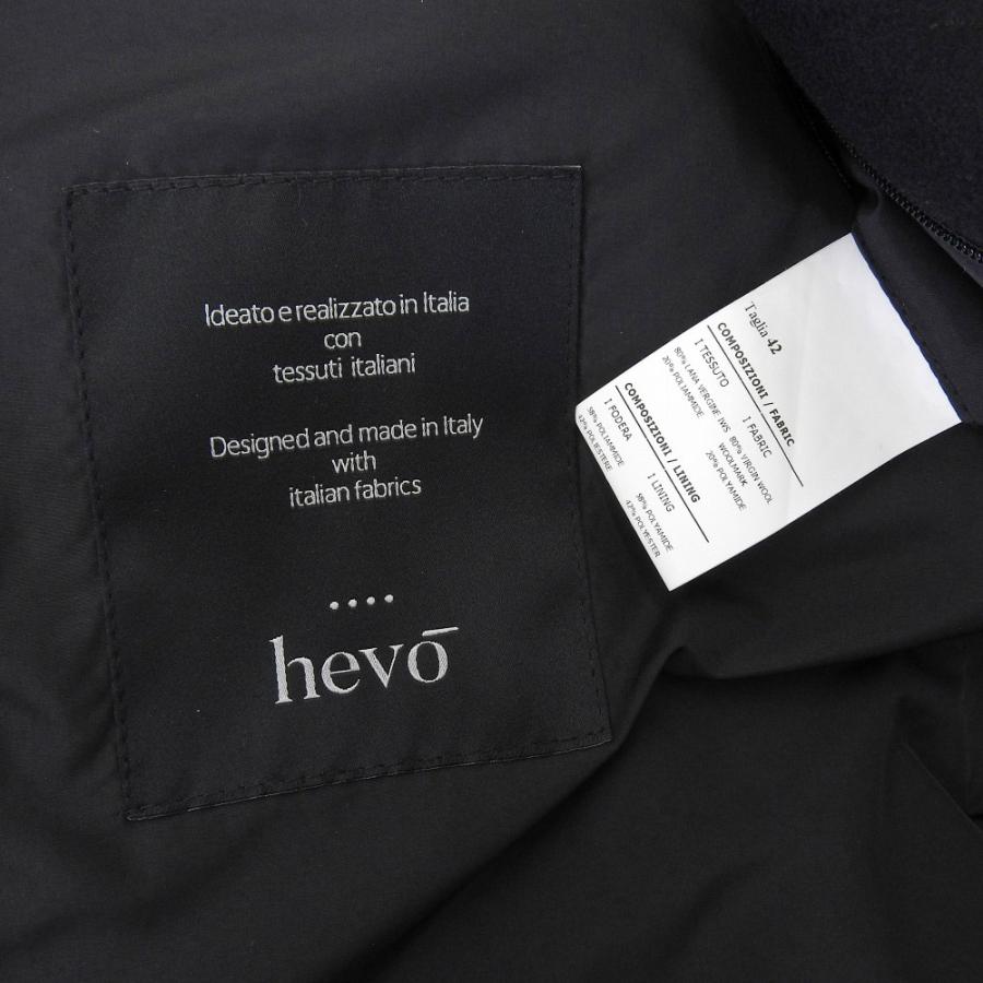 美品 HEVO イーヴォ ウール ナイロン ソフトメルトンベルテッド