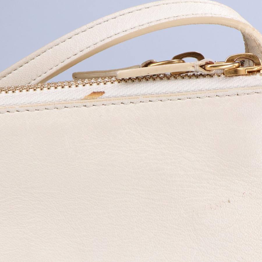 CELINE セリーヌ トリオ ラージ ショルダーバッグ ホワイト CELINE セリーヌ トリオ ラージ ショルダーバッグ ホワイト