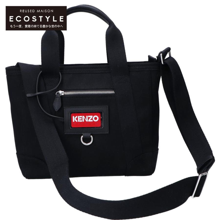 KENZO 美品 ケンゾー FD52SA960F01.99 SMALL TOTE BAG キャンバス 