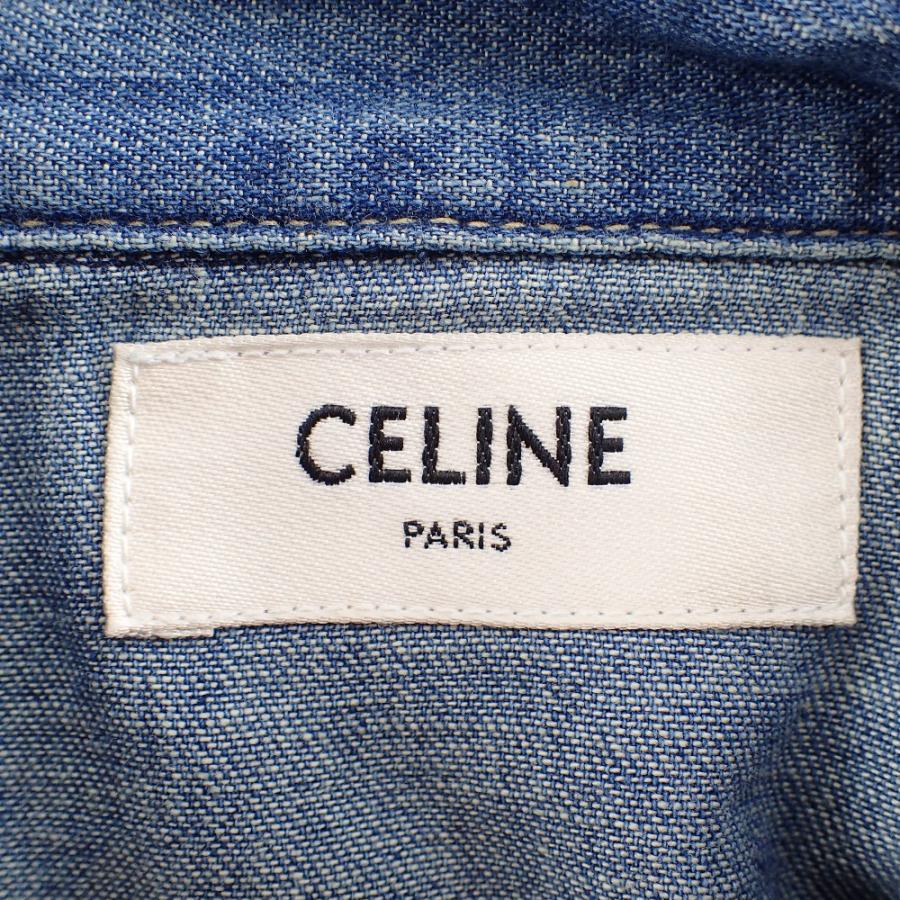 新品正規品*2022ss春夏★CELINEセリーヌ デニムシャツM CELINE（セリーヌ） デニムシャツ RC0BC2N67.GDP1 レディース