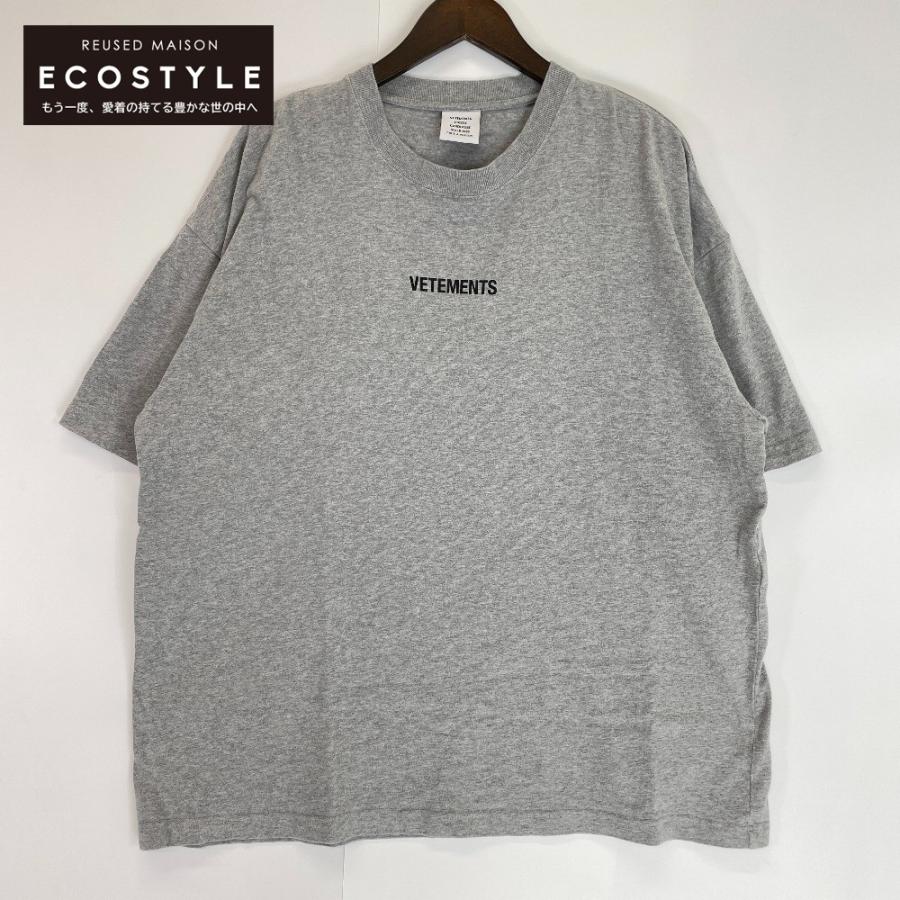 Vetements ヴェトモン グレー UAH20TR611 フロントロゴ ビッグ