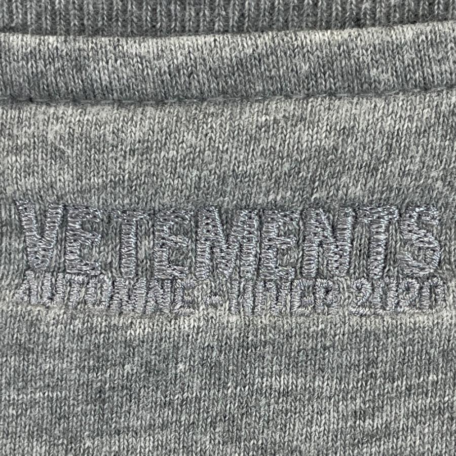 Vetements ヴェトモン グレー UAH20TR611 フロントロゴ ビッグ